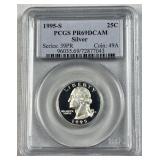 1995-S Silver Proof Quarter, PCGS PR69 DCAM