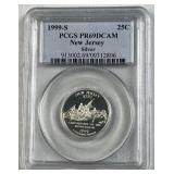 1999-S Silver Proof New Jers. Quarter, PCGS 69