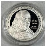 2006 Silver Proof Benjamin Franklin Dollar 90%