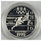 1995 Silver Proof Olympics XXVI Track 90%