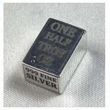 1/2ozt Silver Chunky Bar, Lasered/Polished .999