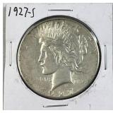 1927-S Peace Silver Dollar, US $1 Coin, 90%