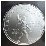 2006 Silver Dollar, Ben Franklin 90% +Almanack