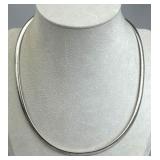 925 Silver Italy 6mm Omega Silver Chain Necklace
