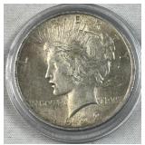 1923 Peace Silver Dollar, US $1 Coin, 90%