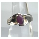 925 Silver Natural Red Ruby Gemstone Ring