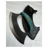 Handmade Steel Inuit Style Ulu Skinner Knife