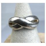 925 Silver Infinity Style Band Ring