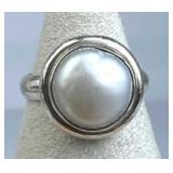 925 Silver Freshwater Pearl Ring