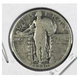 1930 Standing Liberty Silver Quarter, US 90%
