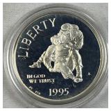 1995 Silver Proof Civil War Battlefield Comm. 90%