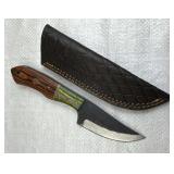 Handmade Steel Fixed Blade Knife w/ Sheath
