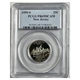 New Jersey Silver Prf. 25c PCGS PR69DCAM