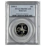 Delaware Silver Prf. 25c PCGS PR69DCAM