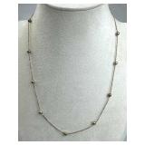 925 Silver Italy Danecraft Satellite Necklace