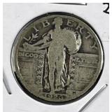 1926 Standing Liberty Silver Quarter, US 90%