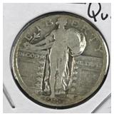 1926-S Standing Liberty Silver Quarter, US 90%