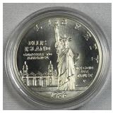 1986 Silver Uncirculated Ellis Island Dollar 90%