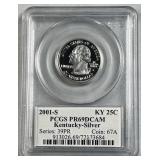Kentucky Silver Prf. 25c PCGS PR69DCAM