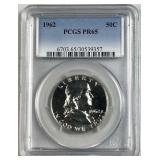1962 Franklin Silver Half Dollar, PCGS PR65