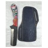 Handmade Steel Fixed Blade Knife w/ Sheath