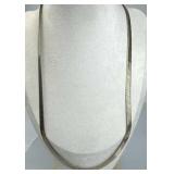 925 Silver Italy Herringbone Chain Necklace