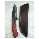 Handmade Steel Fixed Blade Knife w/ Sheath