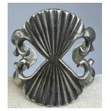 925 Silver Vtg. Navajo Sand-Cast Cuff Bracelet