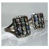 (2) 925 Silver 12 Tribes of Israel Rings