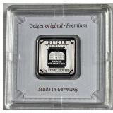 5g Silver Geiger Edelmetalle Bar, Germany .999