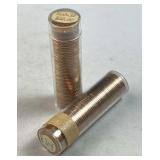 (2) 1960-D Small Date Lincoln Cent Rolls