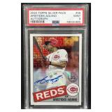2020 Topps Silver Aristides Aquino RC Auto PSA 9