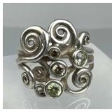 925 Silver Retired Pandora Autumn Winds Ring