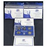(9) 1999-2008 US Proof State Quarter Sets