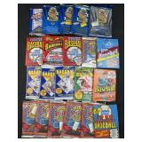 Collection of Sealed Retro Baseball Wax Packs