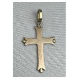 10K Yellow Gold Vintage Cross Pendant/Charm