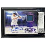 2024 Johnny Damon #/9 Leaf Stad Signatures Relic