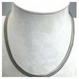 925 Silver 8mm Wide Herringbone Chain Necklace