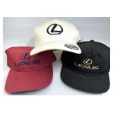 (3) Retro Lexus Caps: Buckle, Trucker & Fitted
