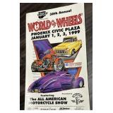 Vintage 30th Annual Carquest World of Wheels Poste