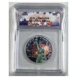 1965 JFK 40% Silver Colorized ICG 4th of July