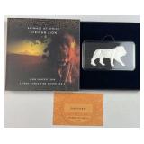 1oz Silver PAMP Animals of Africa Lion Shaped C.