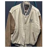 Vtg Willys Embroidered Beige/Brown Wool Jacket