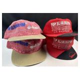 (2) Red & Black and 2 Pink & Tan Top Eliminator IN