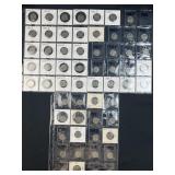 Vintage to Modern Nickels in Pages, (1) Silver