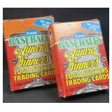 (2) 1987 Limited Ed. Fleer Baseball Award Wnrs