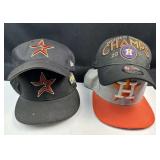 (4) Houston Astros Caps - 1 World Series 2017 Cham