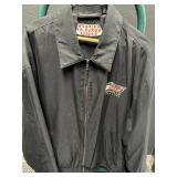 Vtg Black Dunbrooke Zip-Up Mechanic Jacket