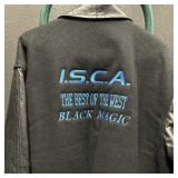 Vtg ISCA Member Wool & Leather Varsity Jacket