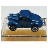 Rare Vtg. Aurora T-Jet Willys HO Slot Car, Blue